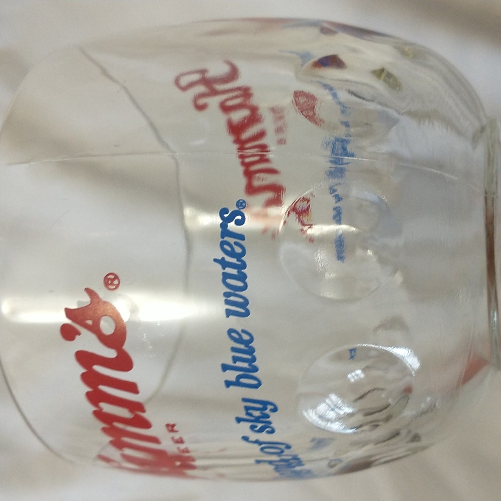 Vintage Hamms Thumbprint Beer Glass Goblet - Picture 2 of 5